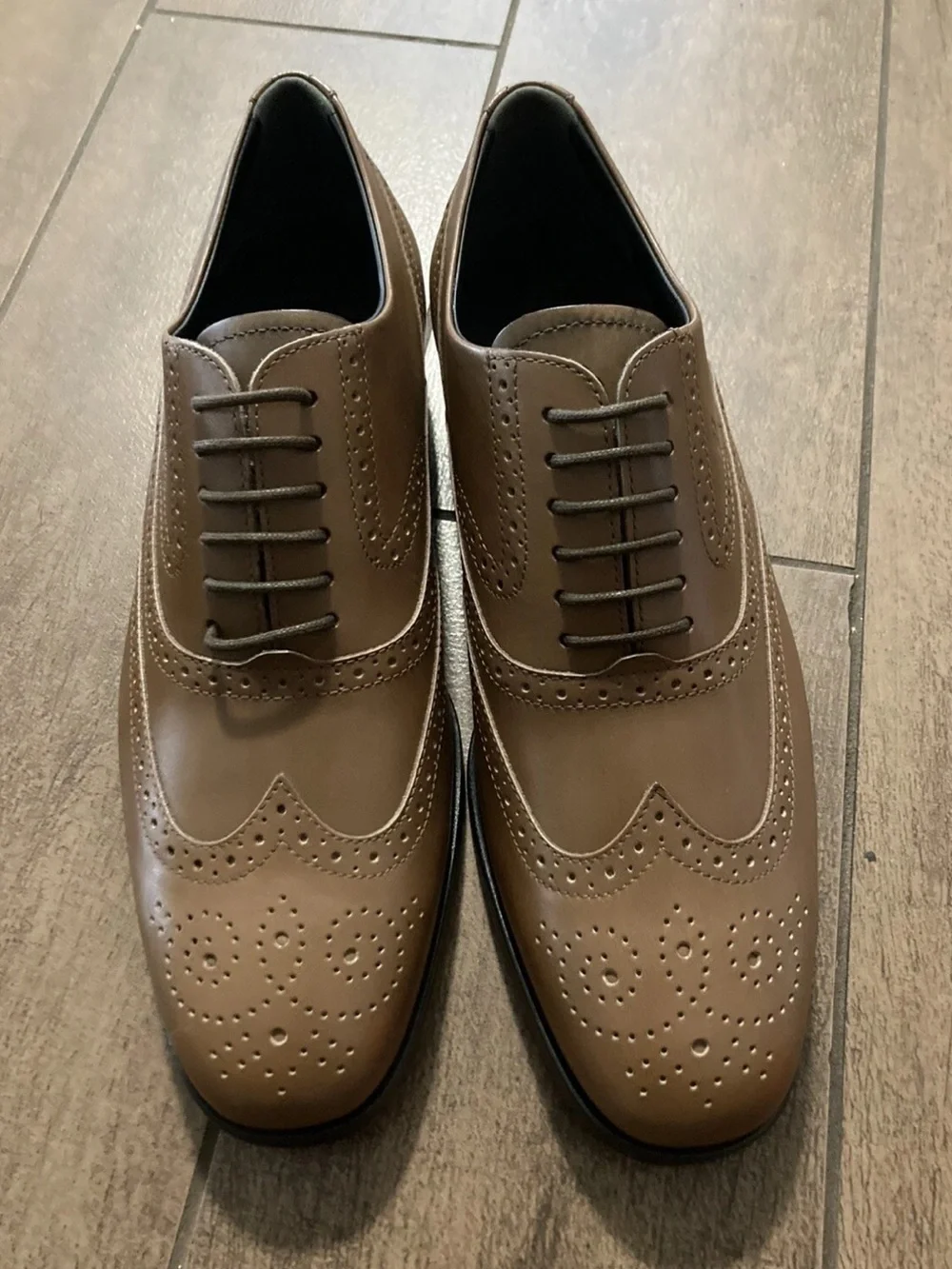 TOD’S Men Bucature Fondo Cuoio RP Brown Sz 6